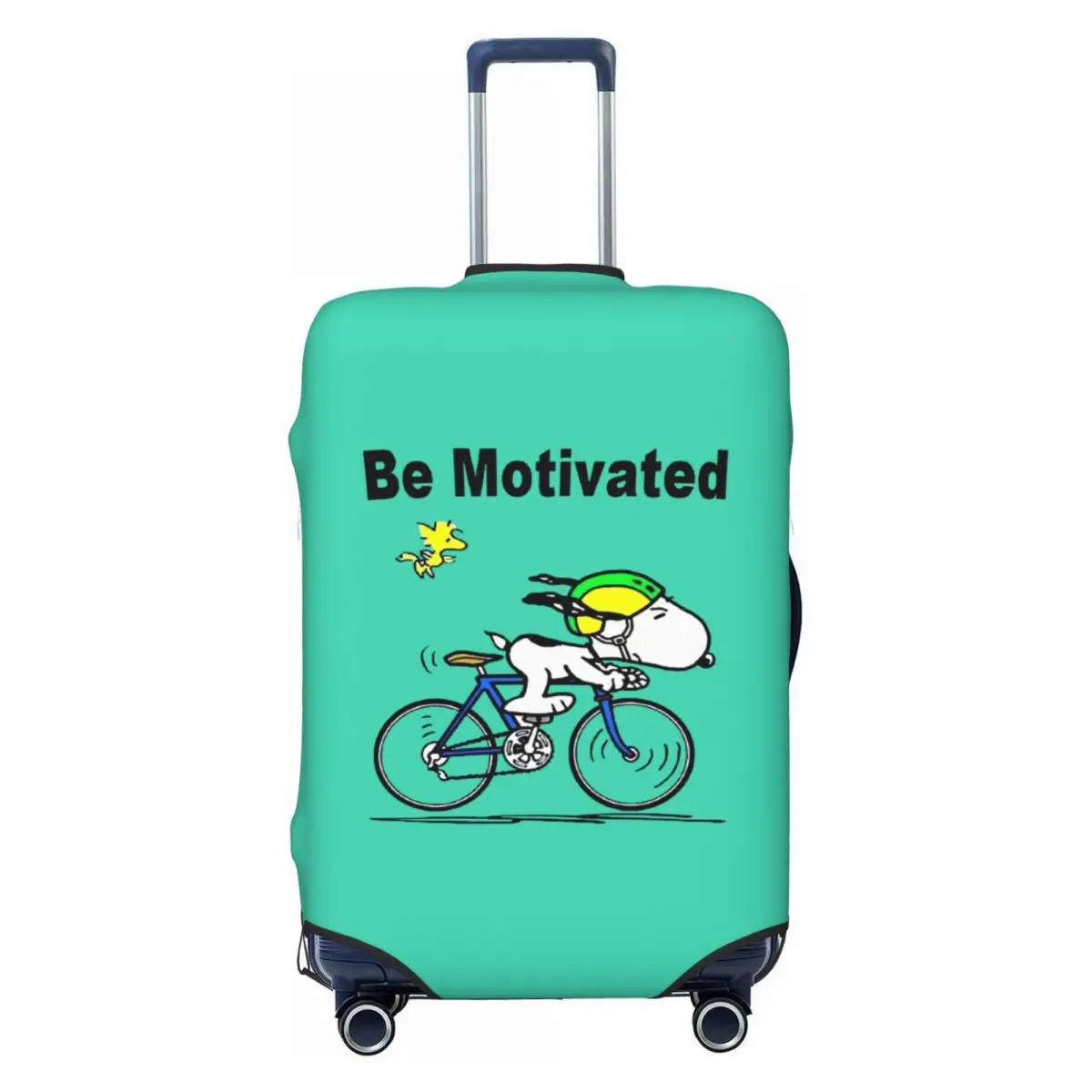 

Custom S-snoopys Be Motivated Suitcase Cover Dust Proof Luggage Protective Covers for 18-32 inch