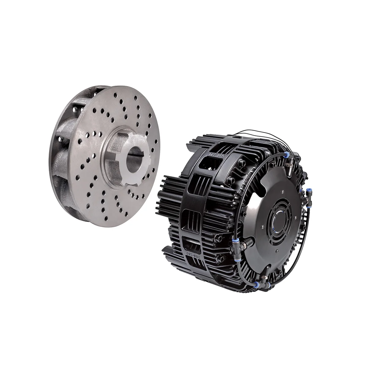 DBS250 New Air Disc Brake for Printing Machine 1.5-160N/m Fan Cooling 250mm Diameter 2500 RPM Max Speed 1 Year-HDF
