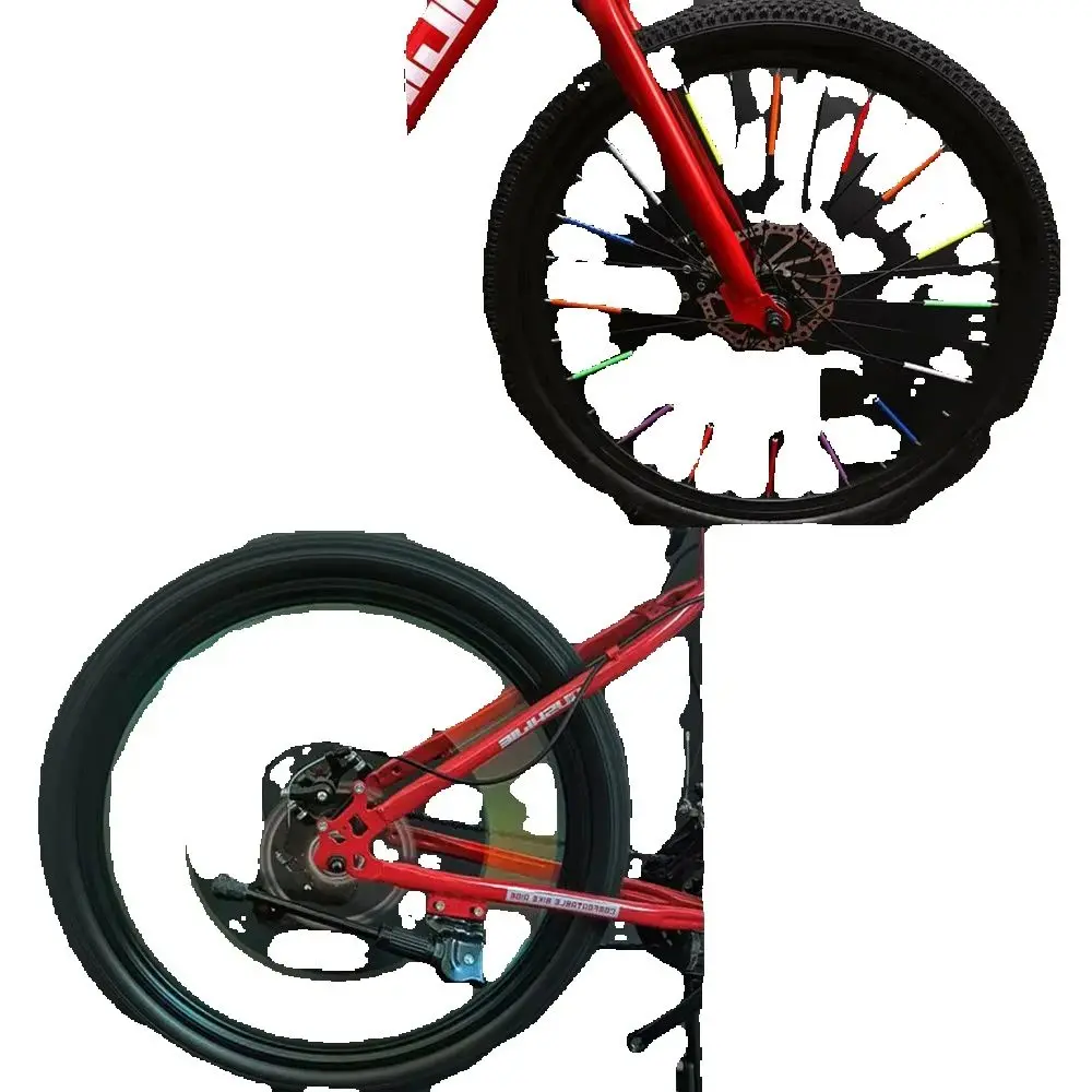 

12PCS Bicycle Wheel Spoke Reflective Stickers Warning Light DIY Kit Tube Strip Inner Diameter 1.8-2.5mm for Enhanced Visibility