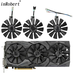 88MM T129215SU Cooling Fan Replace For ASUS AREZ ROG Strix RX VEGA56 VEGA64 580 590 480 OC Edition Graphics Video Card Fans