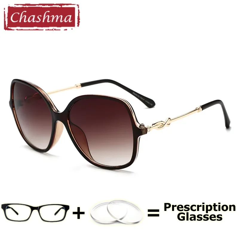 Mulheres polarizadas miopia prescrição óculos de sol moda receita óculos anti brilho proteção uv400 óculos de sol para o sexo feminino