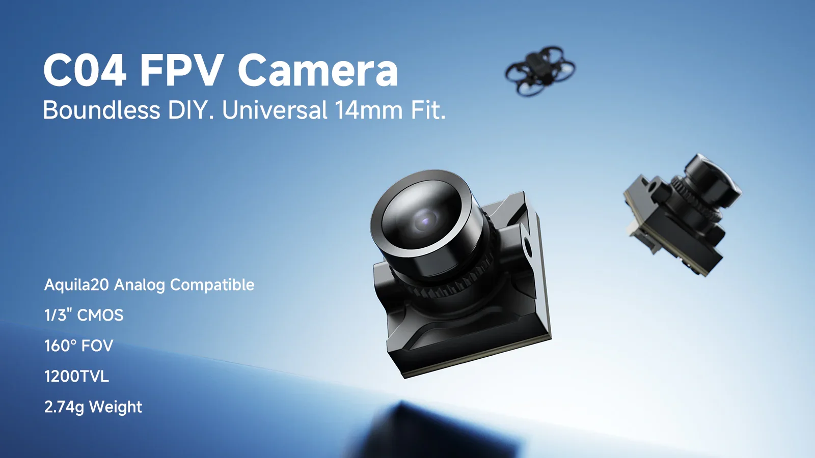 BETAFPV C04 FPVマイクロカメラ 4:3 160 - Fpv Camera Cmos のレビューと価格
