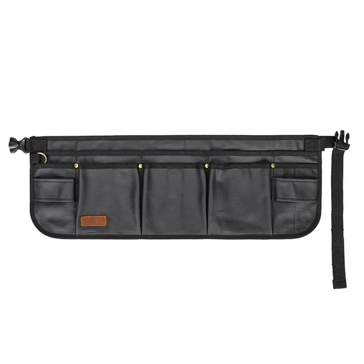 AA98 Tool Belt Pouches for Men Utility Belt Electrician Tool Bag Canvas Gardening Waist Tool Pouch with 13 Pockets Black view 3