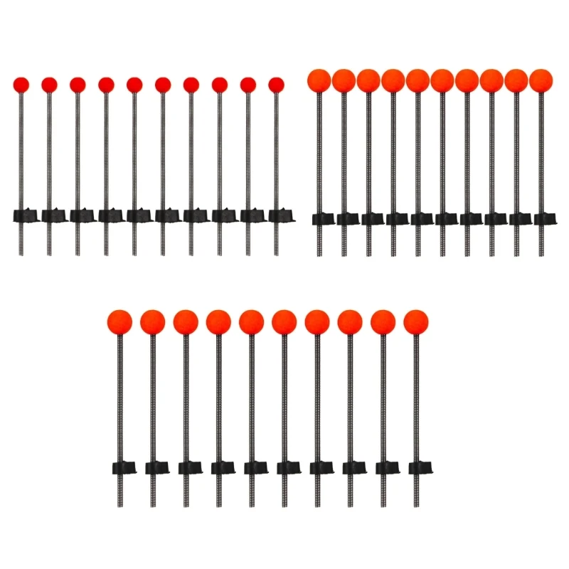 10 قطعة أقطاب صيد الجليد الجليد الكرة الربيع تلميح في الهواء الطلق مقاوم للماء الكرة تلميح الصيد أداة أعلى جودة