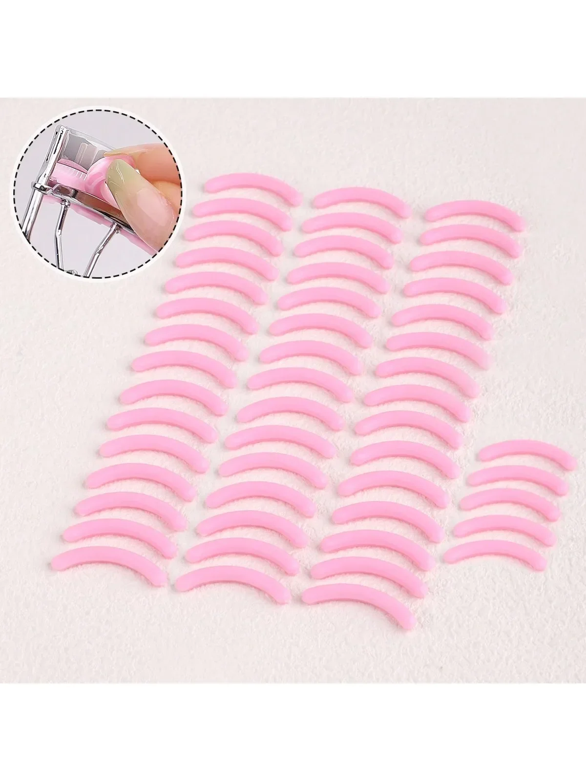Replacement Silicone Pads for Eyelash Curler, 50pcs Set