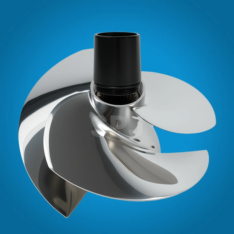 

161mm Diameter 3-Blade Stainless Steel Impeller - Pitch 14/19 Replacement Jet Impeller for Seadoo GTI