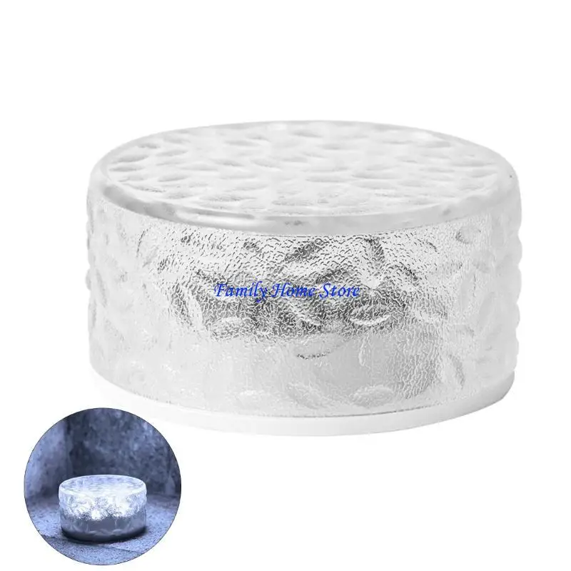 

P0UF Solar Ice Brick Light Waterproof Night Light Party Background Decoration for Home Wedding Birthday Party Decoration