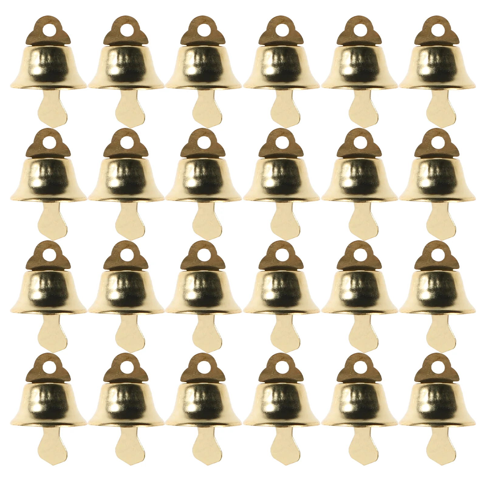 

120 Pcs Bells Mini Wreath Christmas Pendant DIY Wind Chime Accessories Ornaments