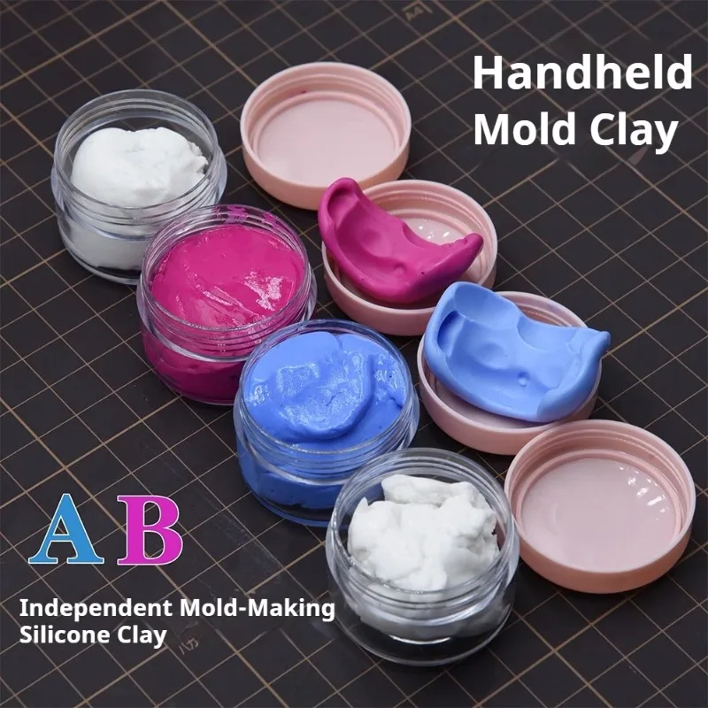 Quick Drying AB Takes Mold Soil DIY Handmade Mold Rapid Prototyping Hand Pinching Flipping Mud Demoulding Oil 10ml/bottle