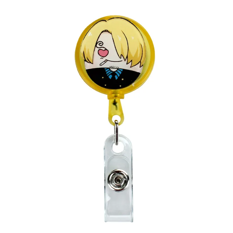 Cute Cartoon Funny for ID Card Holder Scalable Toggle Clip Employee Card Doctor Nurse Chest Card Student Bus Card Holder - view 5