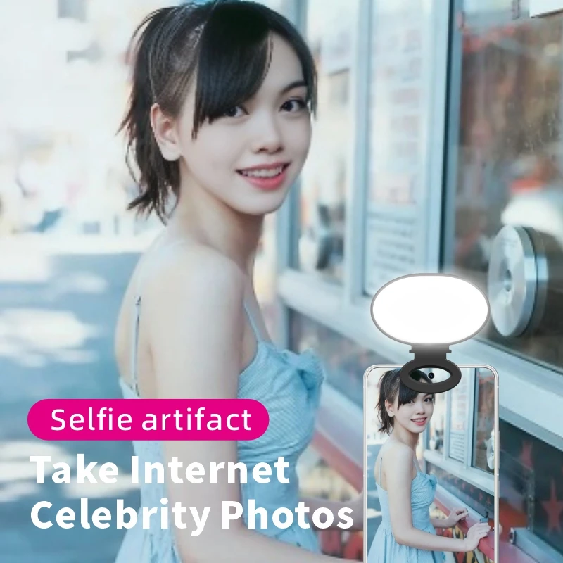 Mini LED Fill Light Pocket Portable Beauty Filter Lamp For iPhone Xiaomi Mobile Phones Macbook Computer Video Photography Lamps