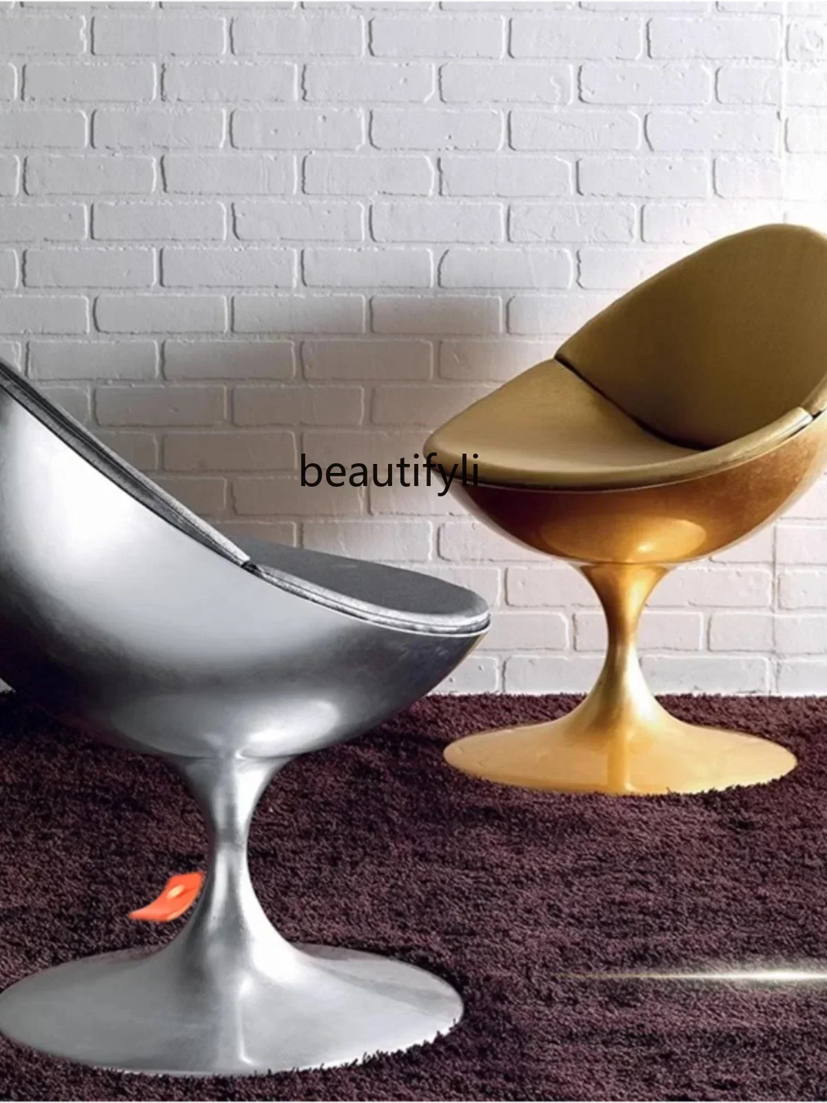 Light Luxury Modern Minimalist Design Spherical Chair Lobby Reception Chair Conference Room Negotiation Reception Chair