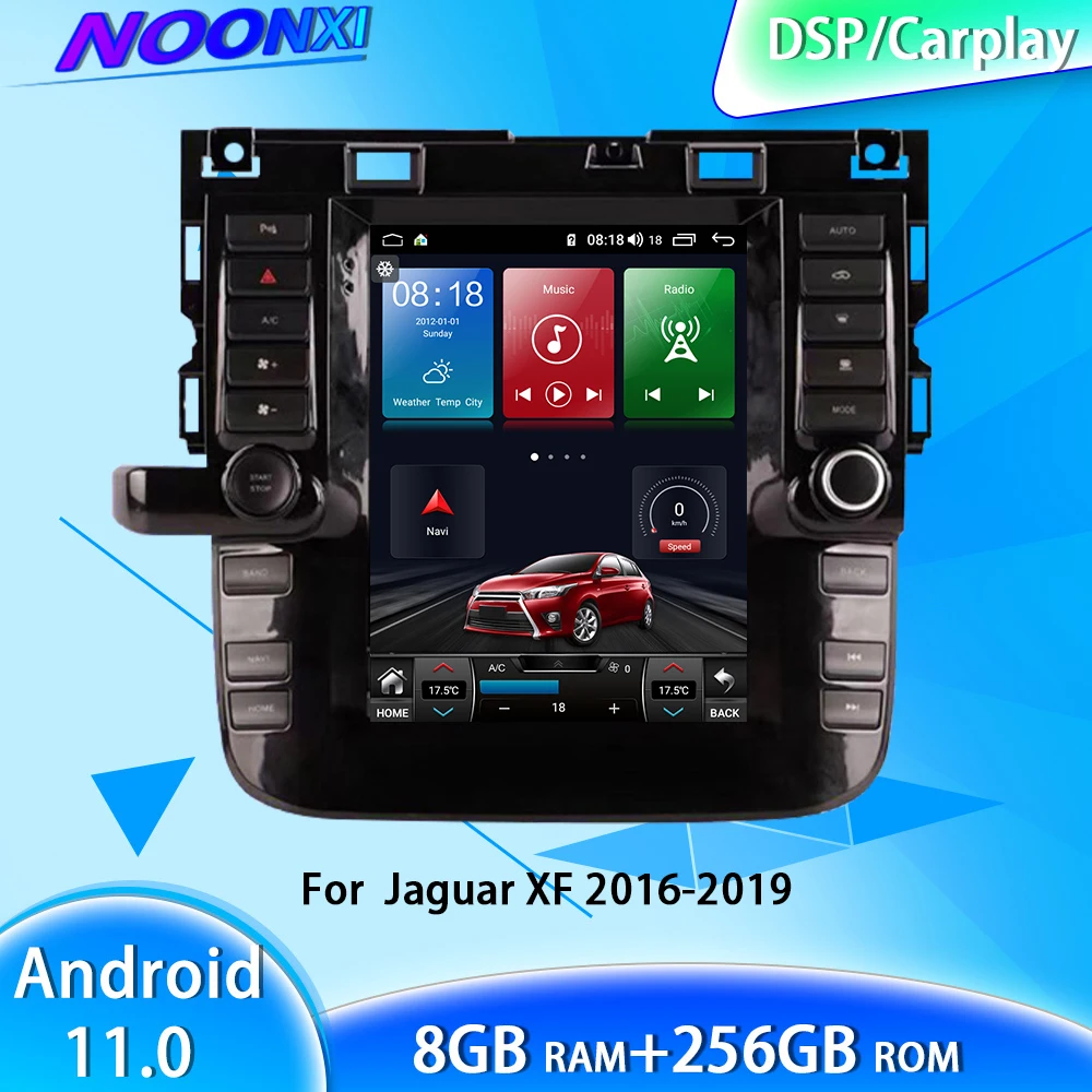 

8G+256G Android 11 For Jaguar XF 2016-2019 5G GPS Navigation Touch Tesla Screen Multimedia Video Player Radio 2 DIN Car Carplay