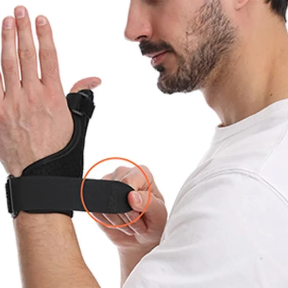 1 Stück Handgelenk-Daumen-Hand-Schutzstütze Stahlschiene Stabilisator Hand-Finger-Orthese Verstellbare Handgelenkstützhülle – Detail 2