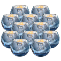 6/12Pcs Mercury Votive Glass Candle Holders Tea Lights Candlestick for Home Decor Wedding Birthday Party Table Centerpieces