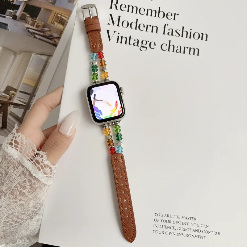 Lederarmband für Xiaomi Band 10 Pro/9 Pro/8 Pro Correa Armband Sport Uhrenarmband für Redmi Watch 6/5/4 Smartwatch Armband