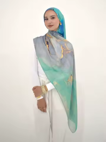 New Ramadan Hijab Leopard Print Women Bohemian Watercolor Soft Muslim Hijabs Floral Breathable Shawl Wrap Scarf Headscarf Warm