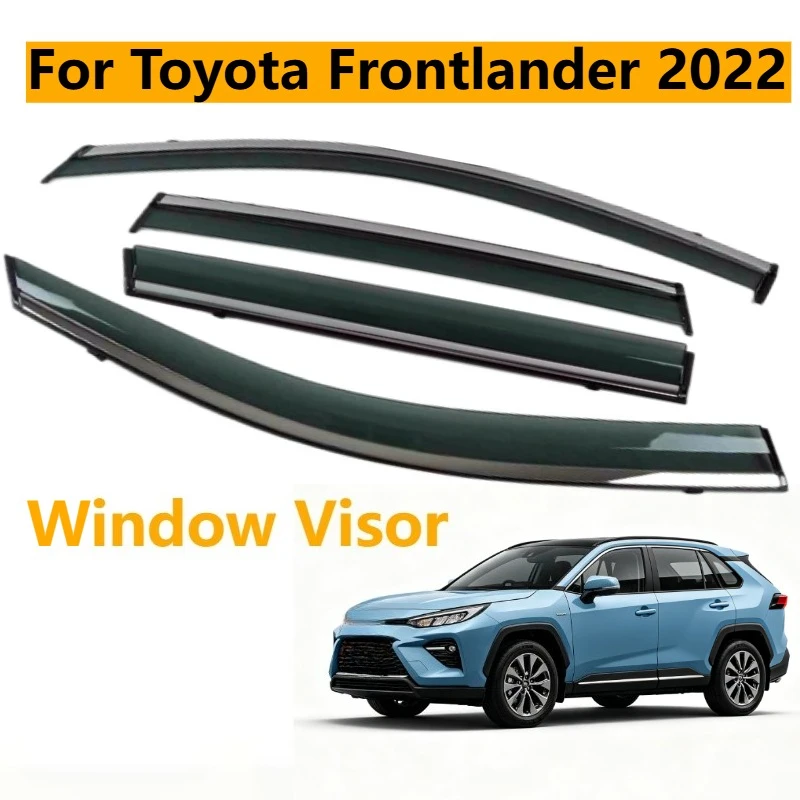 For Toyota Frontlander 2022, Side Window Rain Shields, Wind Noise Reduction Car Styling Parts