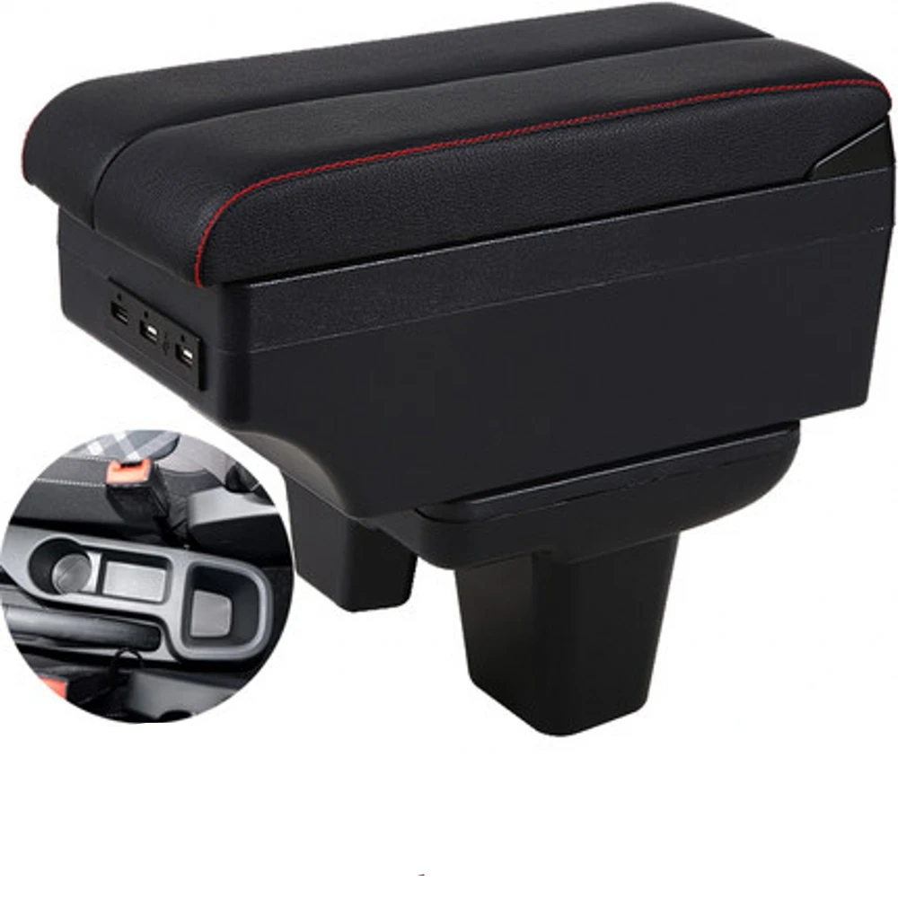 Morris Garages MG MG3 Armrest Box Elbow Rest Center Console Storage with Phone Charging USB Interface Cup Holder