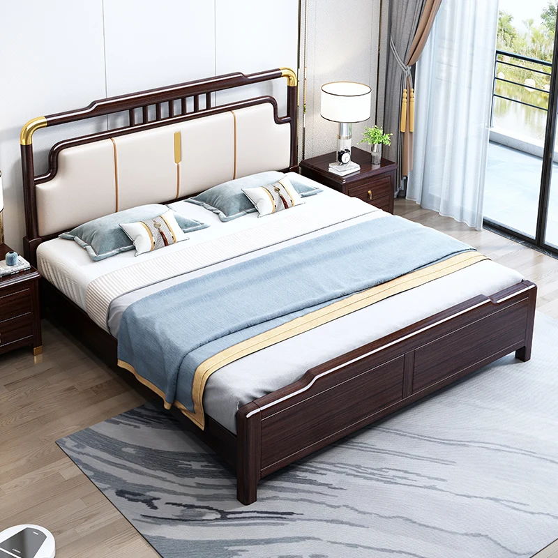 

Twin Full Size Bed Frame Wooden Storage Space Headboards Double Bed Frame Modern Upholstered Mobili Per La Casa Furniture