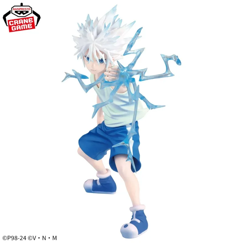 Bandai in Stock Original BANPRESTO HUNTER×HUNTER Anime VIBRATION STARS -KILLUA-II Action Figures Toys Collectible Model Gifts