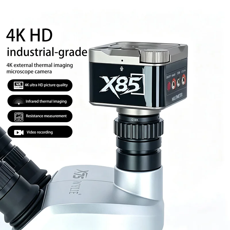 WYLIE X85 4K HD Microscope Camera Thermal Imaging Multimeter Dual Screen Display Professional PCB Repair Tools