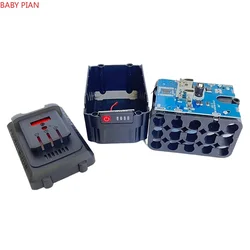 거치대 BMS 무선 전동 공구 배터리 키트 케이스, 18V 21V 18650 리튬 이온 배터리 키트, 거치대 보관함 미니