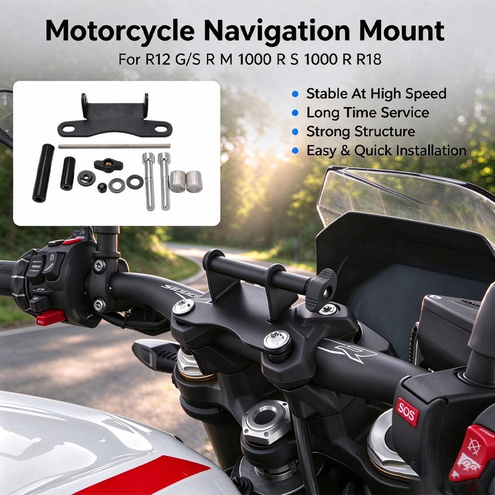FOR BMW R nineT Scrambler Pure Urban G/S R12 M1000R S1000R R18 Classic Motorcycle GPS Navigation Phone Holder Mount