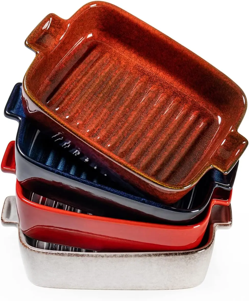 

Ceramic Baking Dishes for Oven – Small Rectangular Bakeware Pans for Casserole, Lasagna, Brownies