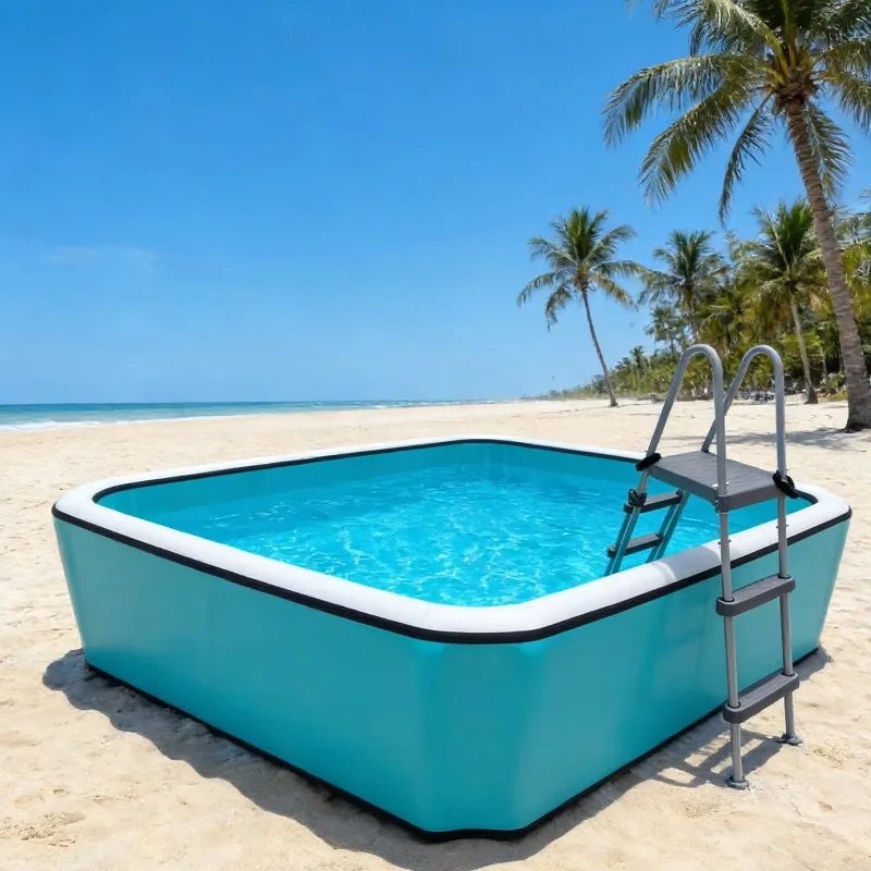 

Large Above Ground Drop Stitch Inflatable Swimming Pool Outdoor Portable Water Pool for Home