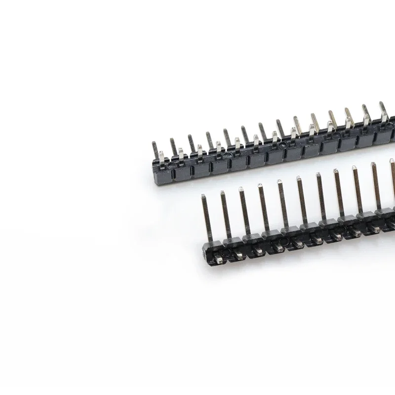 10PCS 2.54mm Pitch Single Row Curved needle Male Header Pin Header Connector 2P 3P 4P 5P 6P 7P 8P 10P-40P PCB Board For Arduino