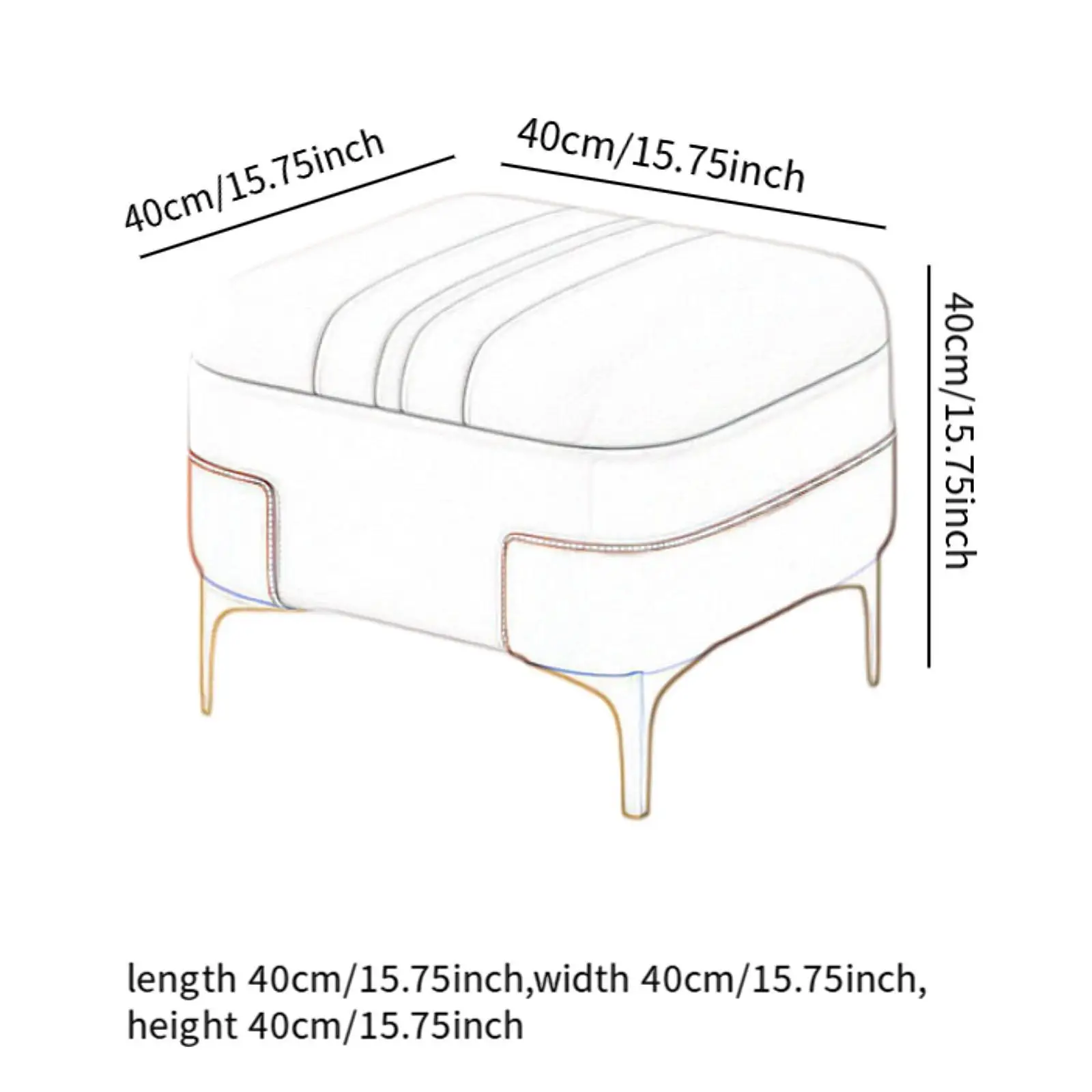 Poggiapiedi portaoggetti Poggiapiedi Sgabello decorativo antiscivolo Sedile Sedia Pouf portaoggetti per casa Comodino Camera da letto Ufficio Appartamento