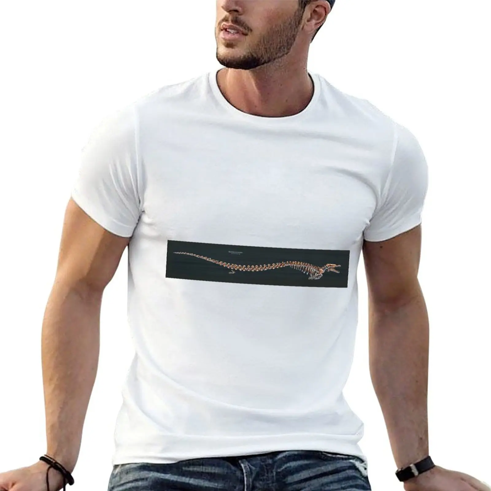 Basilosaurus Cetoides Skeletal Study T-Shirt vintage man t shirt luxury clothes men