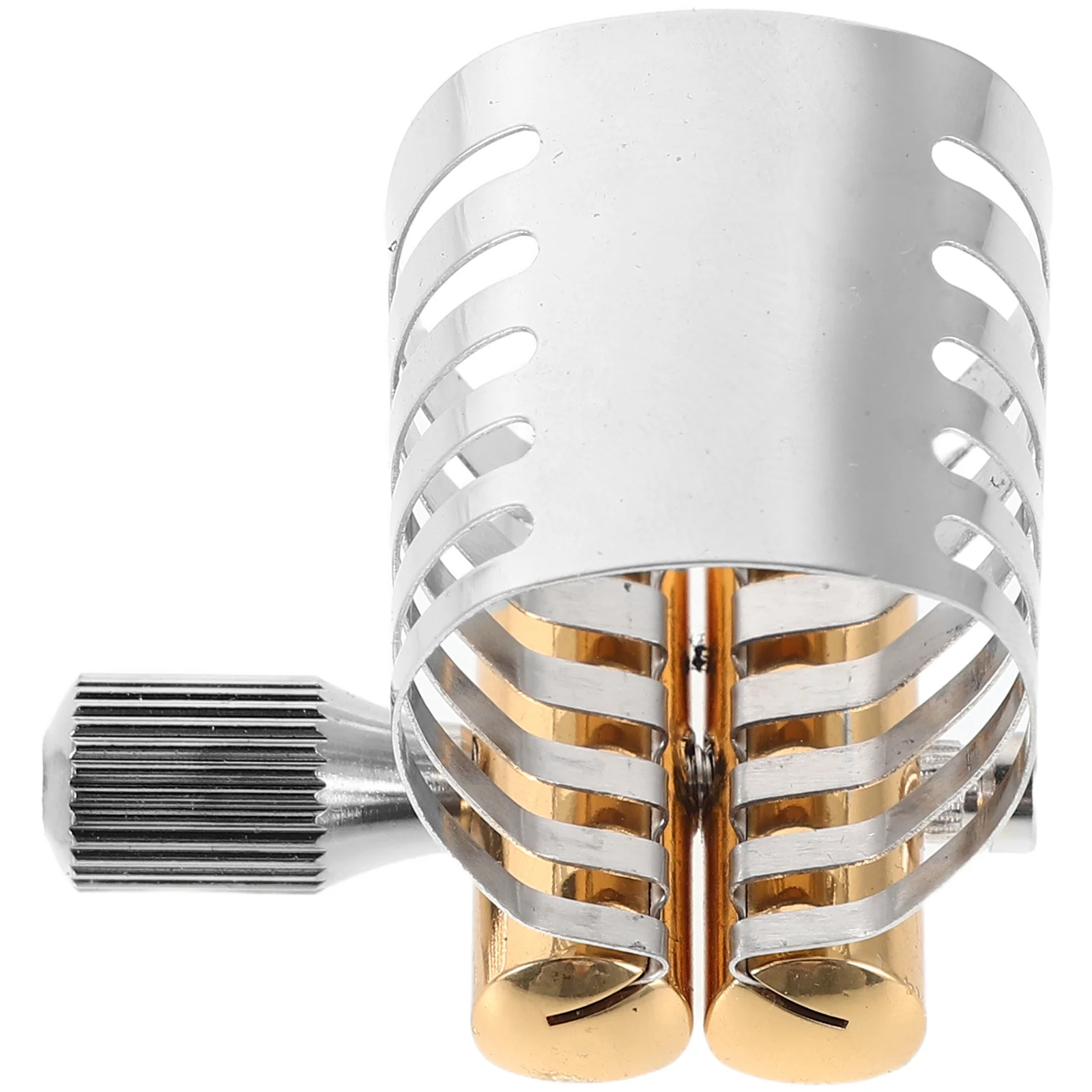 

Stainless Steel Metal Ligature Clip Saxophone Accessory for Alto Saxophone Mouthpiece Durable Fit for Practice School Bands Live