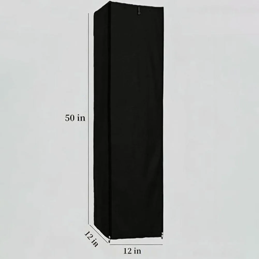 Shelving Unit Cover with Dual Zippers and Strap for Easy Waterproof Polyester Material for Indoor Outdoor Storage