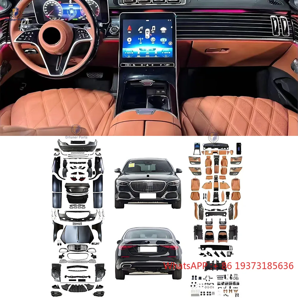 One Set Full Body Kit W221 Upgrade to W223 Body Kits for Mercedes-benz S-class  W221 to W223 Maybach Interior Plus Exterior