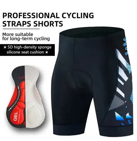 X-TIGER 남성용 사이클링 반바지(백 포켓 포함) 5D 젤 패딩 자전거 반바지 남성용 Mountain Road Biking Riding Half Pants Tights