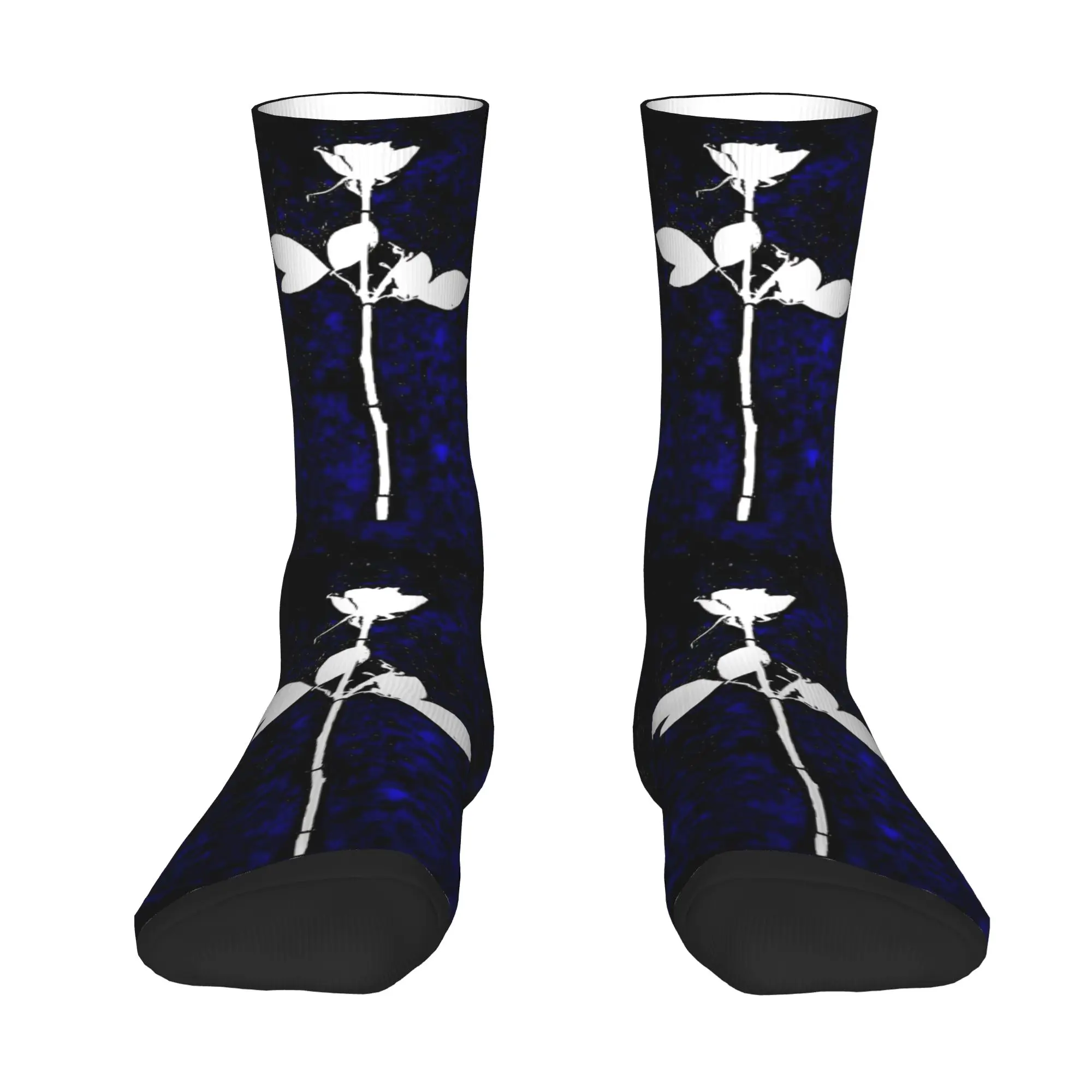 Custom Fashion Printing Depeches Cool Mode Socks for Men Women Stretch Summer Autumn Winter  Crew Socks