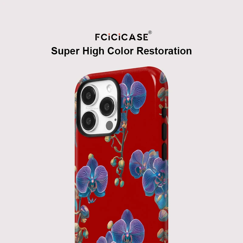 Fcicicase زهرة ل Magsafe حافظة هاتف مغناطيسية آيفون 17 برو 16 15 14 زائد 13 12 11 برو ماكس الاكريليك غطاء شحن لاسلكي