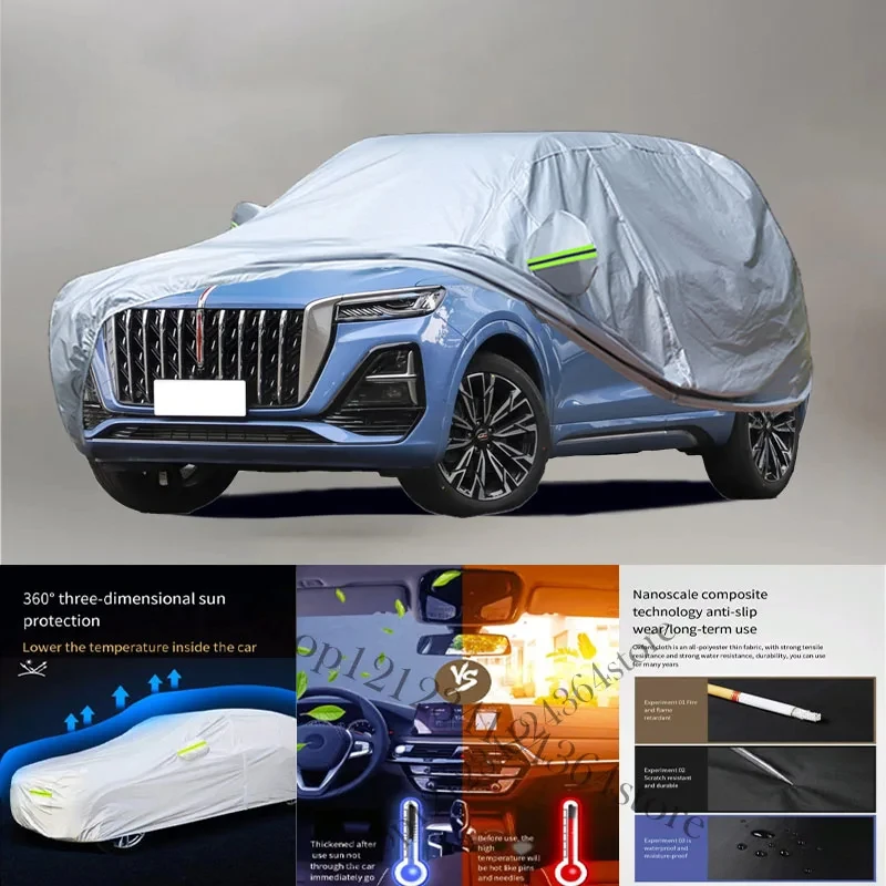 For Hongqi-HS5-Auto Anti snow Anti dust Anti-uv Anti peeling paint And Anti Rainwater 210t Car cover protection