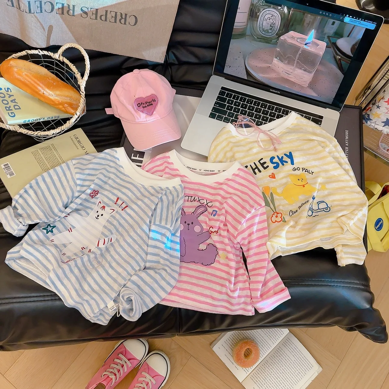 Baby Clothing Korea - Girls T-shirt Spring Summer New Children's