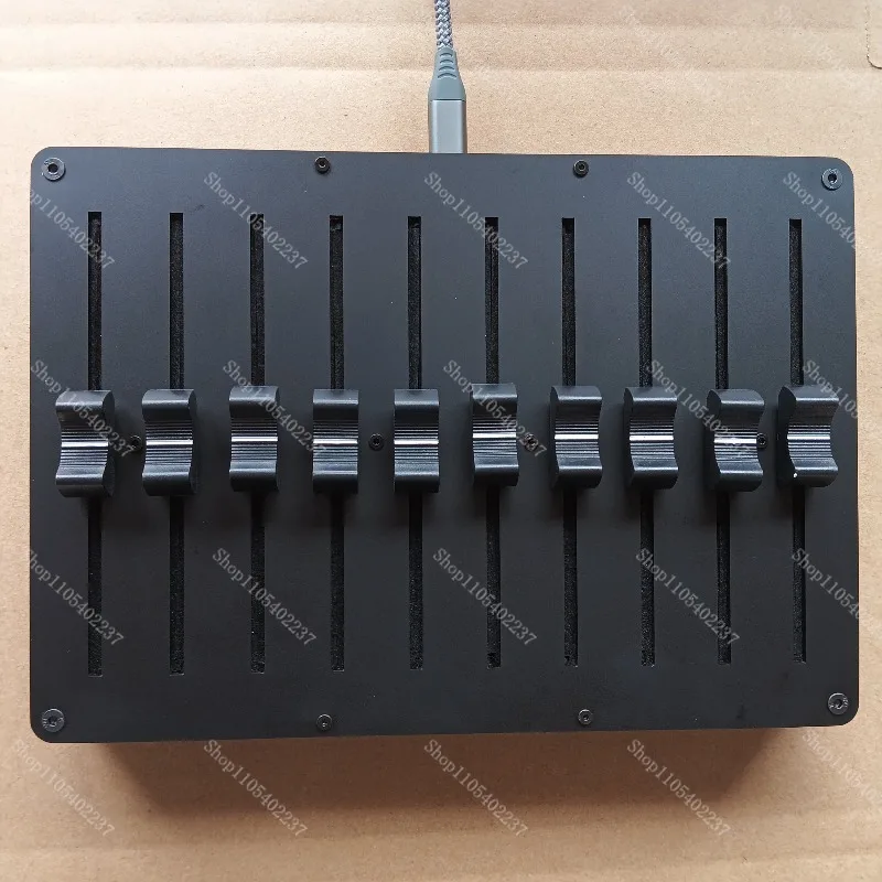 10 Channel MIDI Fader Controller, USB Custom CC Slider Control for DAW Music Software