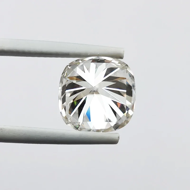Top White D Color Square Cushion Cut Moissanite Stone with GRA Certificate 0.5-5.0ct VVS1 Moissanita Loose Gemstones Pass Tester