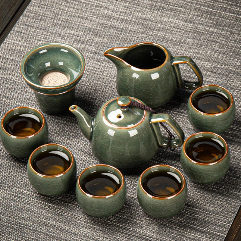 Samovar European Tea Set Matcha Pot Ceremony Coffee Infuser Porcelain Kitchen Tea Set Afternoon Service Juego De Te Teaware