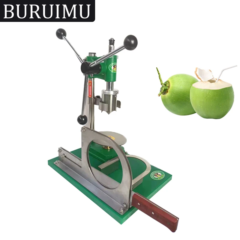 304ステンレス鋼刃材ヤングココナッツオープナー＆パンチャーマシンテンダーココナッツオープナー食品加工機械