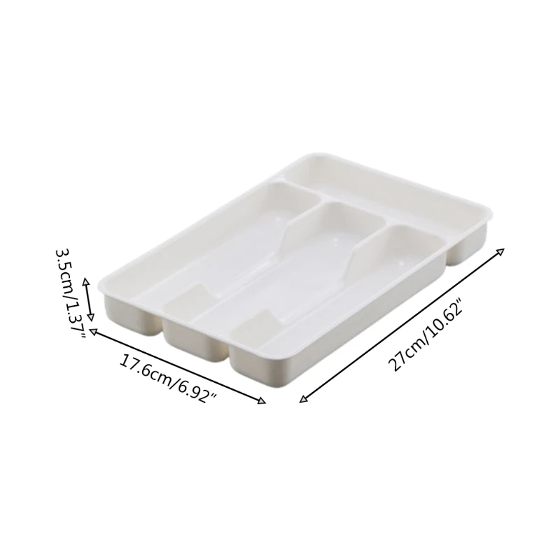 Drawer Organizer Tray Spoon Forks Cutlery Separation Finishing Rack Storage Box