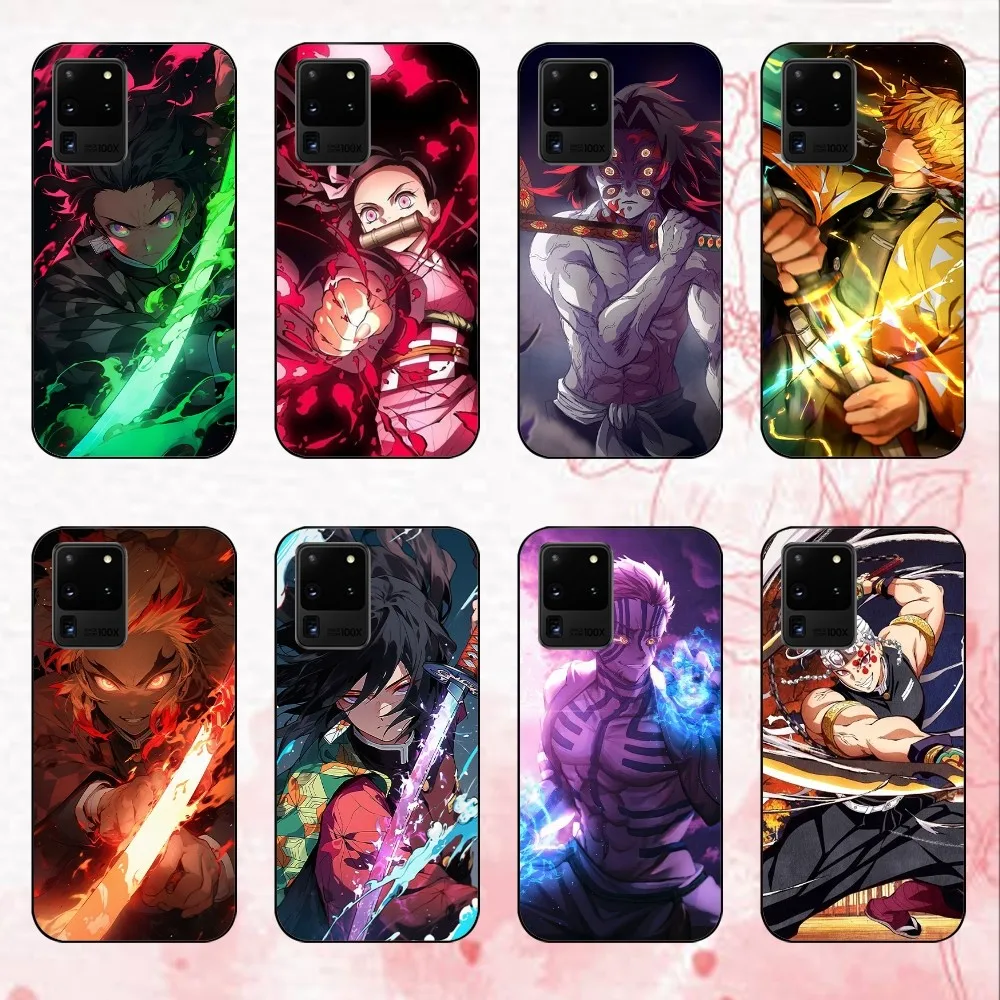 Bilibili Demon Slayer Phone Case For Samsung Galaxy S24 30 21 23 FE Note 20 10 Lite Plus Ultra Shell