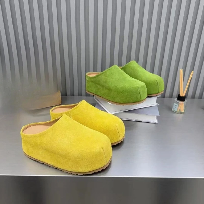 

Thick-soled, Wide-toe Outerwear Waterproof Platform Fashionable, Versatile, Comfortable and Anti-slip Fashion Women's Slippers