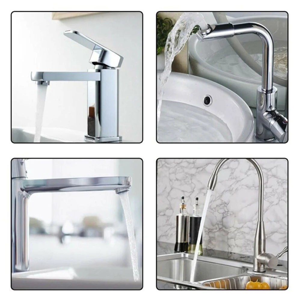 

3 шт., латунный водосберегающий кран, аэратор, сменный фильтр, смешанная насадка, резьба 24 мм, смеситель для ванной комнаты, барботер, детали для ванной комнаты