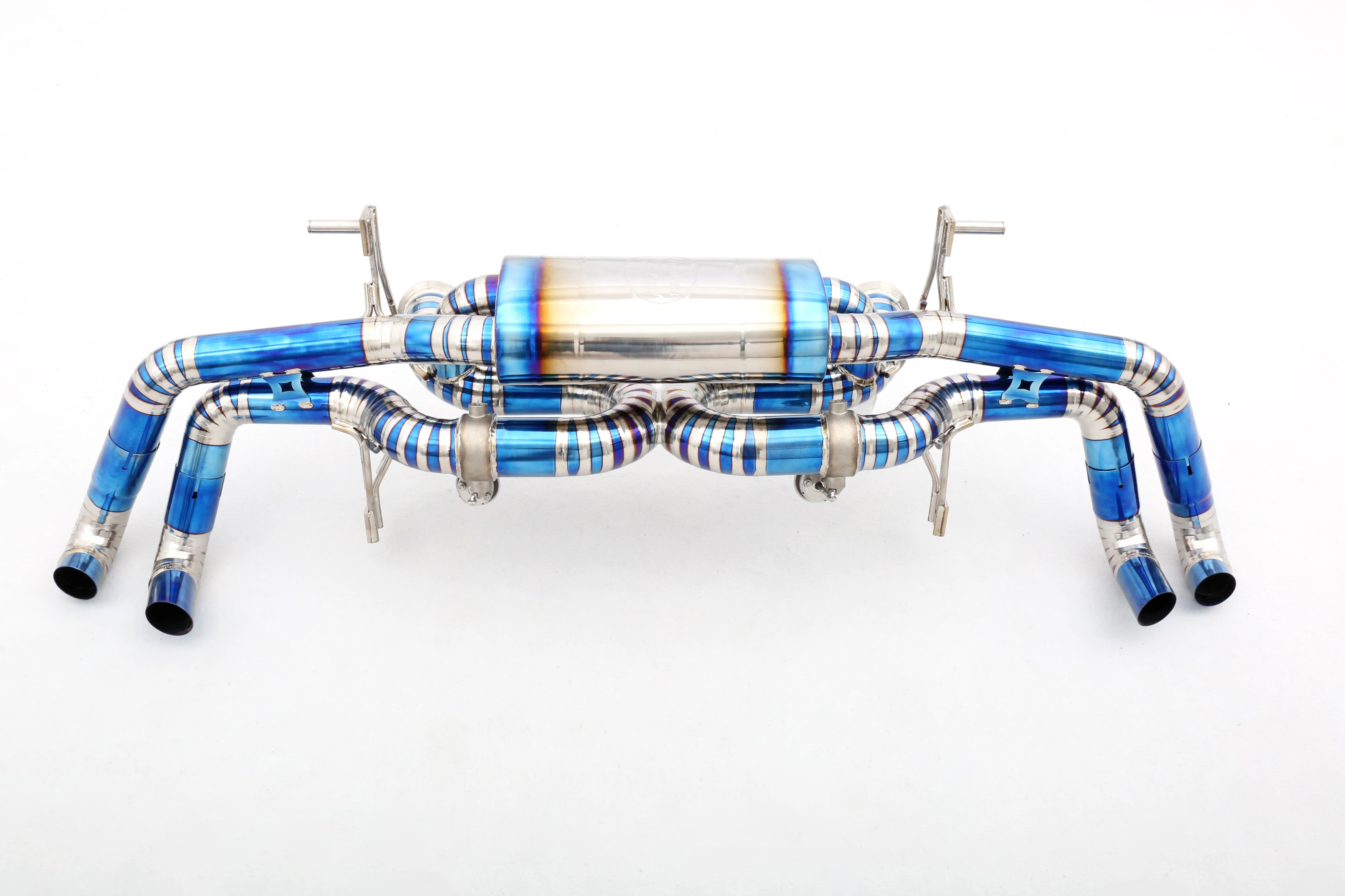 Custom 304 Stainless Steel/Titanium Valved Exhaust System Designed for LP580/LP610 5.2 V10 Engine